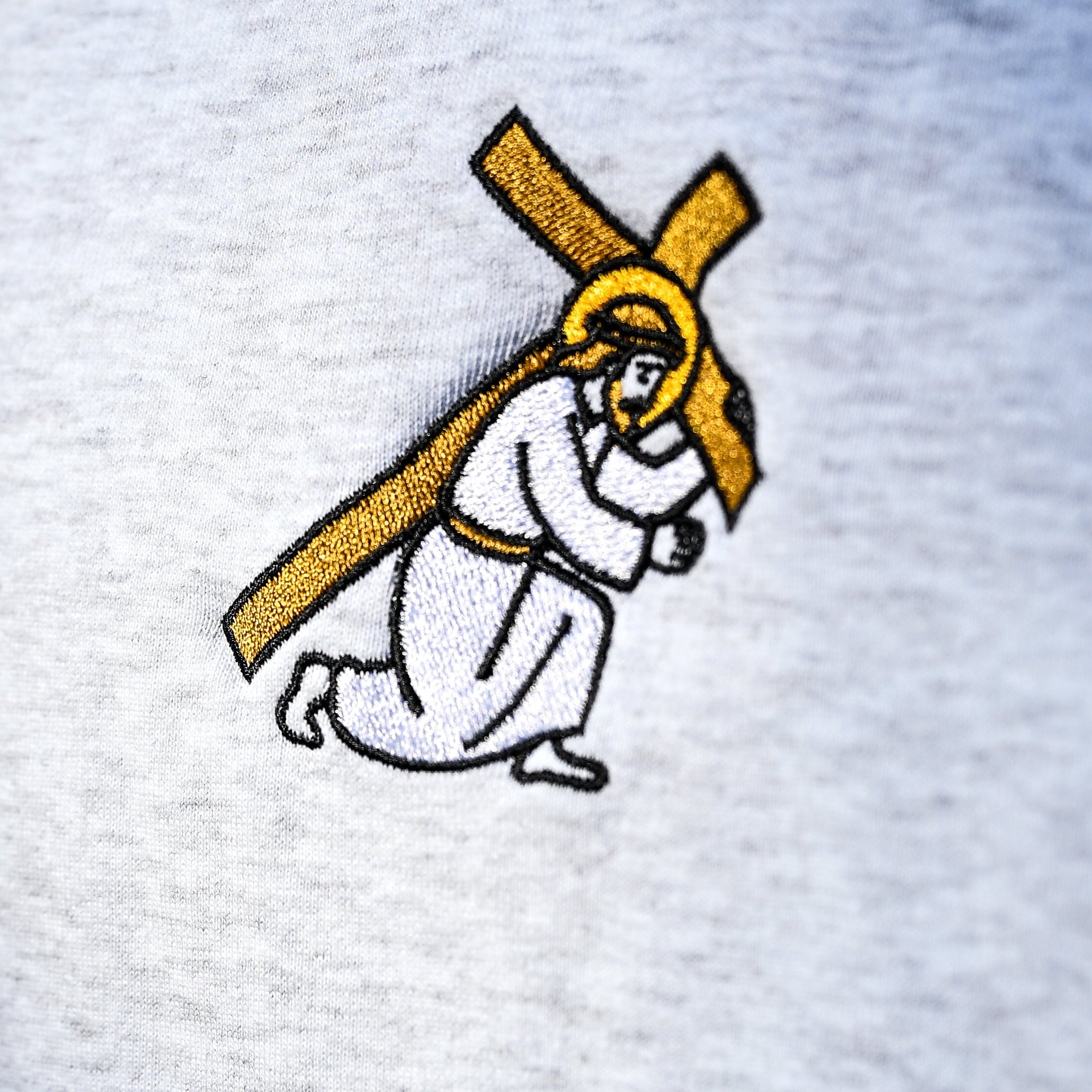 Jesus carrying cross embroidery